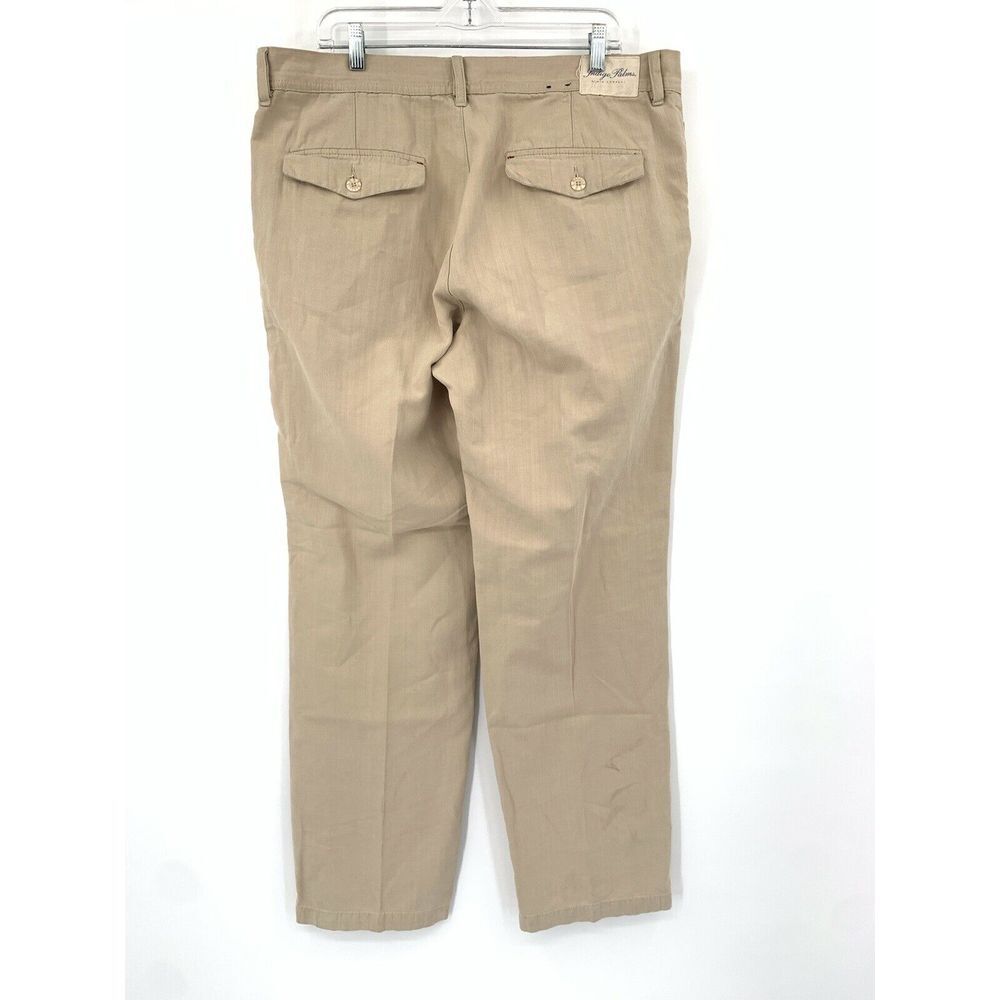 Indigo Palms Classic ChinoFit Beige Flat Front Men's Pants Size W38 L34 - Picture 4 of 10